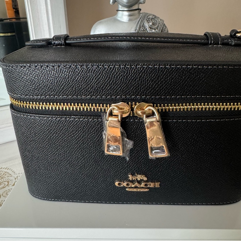 Coach | Black Leather Cosmetic Case - Picture 7 of 11